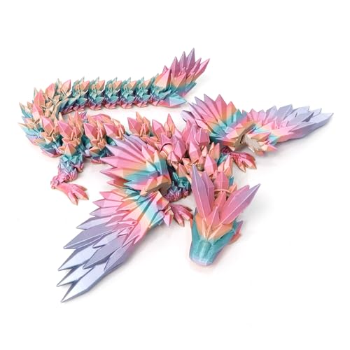 Flavery 3D Printed Rainbow Dragon Flying Fidget Toy