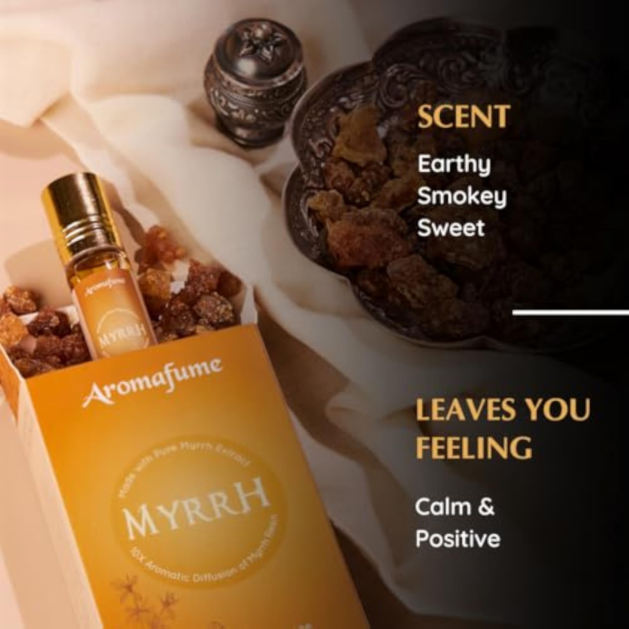 Resin Essential Roll-On Blend by Aromafume, 3 x 6ml