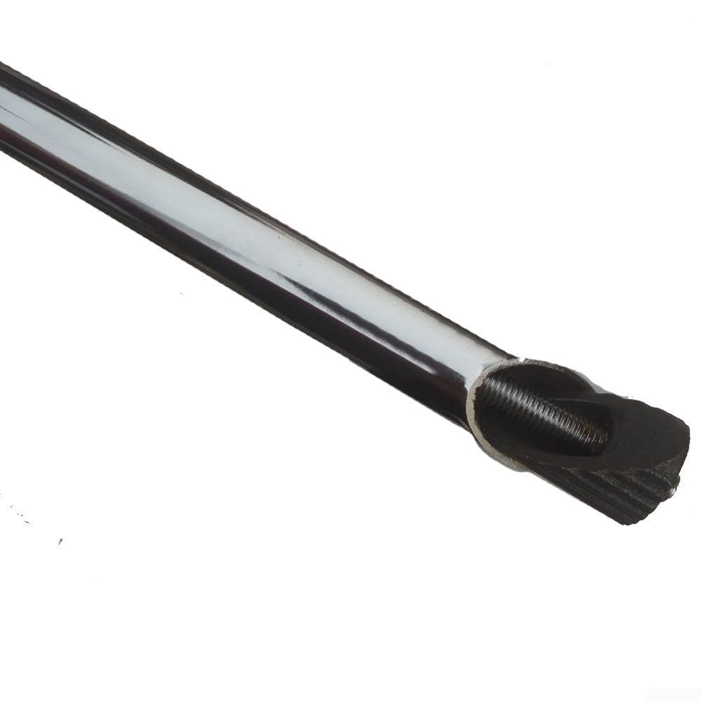 QOXEZY Attacco manubrio tradizionale vintage da 22,2 mm per bici da strada e a scatto fisso, in lega cromata, leggero, lunghezza 300 mm, componente essenziale per ciclismo