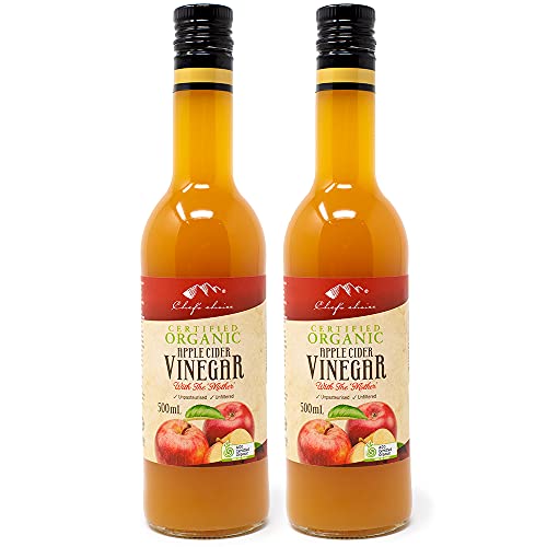 シェフズチョイス オーガニックアップルサイダービネガー withマザー 500ml Organic Apple Cider Vinegar with Mother