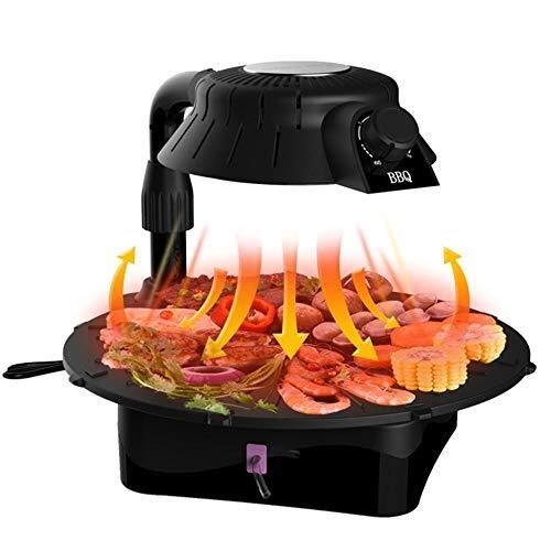 TLMYDD BBQ Grill, 1400-watt Smokeless Fat-free Grill, Rotating Easy To Clean Baking Tray Electric barbecue