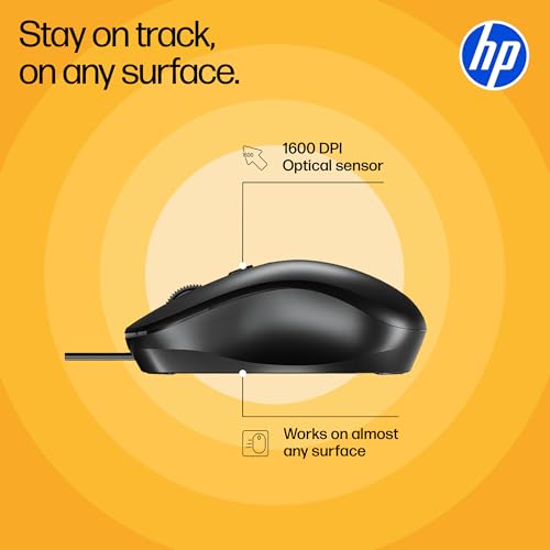 Image of HP KM120 Wired Mouse and Keyboard Combo (AB3D0AA)