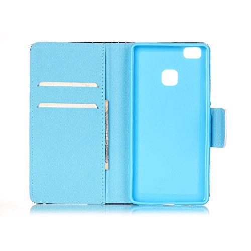 Huawei P9 Lite custodia,custodia in pelle per