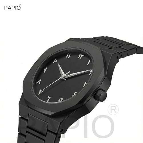 Image of PAPIO Modern Minimalist Polycarbon Analog Unisex Watch, Lightweight Touch Strap