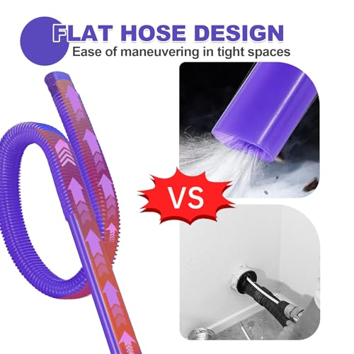 Image of Dryer Vent Cleaner Kit Compatible with dy-son V7 V8 V10 V11 V12 V15 Cordless Vacuum, Dryer Vent Vacuum Hose Attachment, Cleaning Tools for Dryer Vents, Crevice Tool for Corners & Gaps