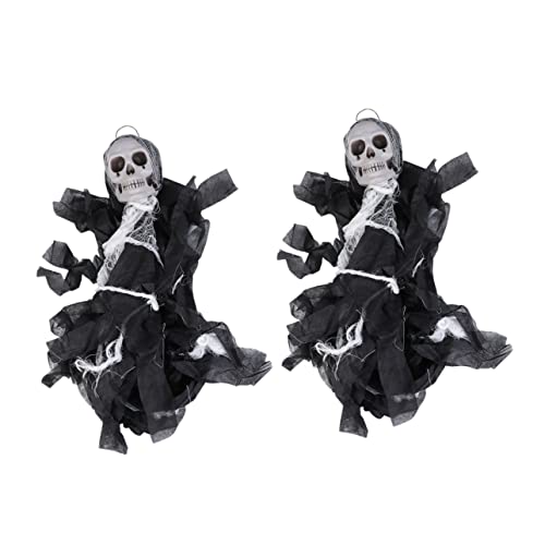 Cabilock 1 Juego Fantasma Colgante Taza De Café De Halloween Pegatinas Fantasma Decoración De Halloween Adornos Vaso Caldera Decoración del Hogar Falso Máscara Divertido Doble Paño 2 Piezas