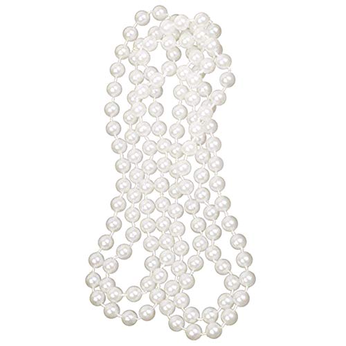 ANBP Long Collier de Perles Artificielles Blanche Accessoire pour Costume de Flapper 1920s Cover