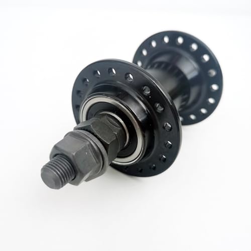 DONSP1986 Bicycle Wheel Part Bicycle Front & Rear Hub Set 36 Hole, 100x135mm Width, Alloy Alum Bike Hub (Black)