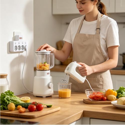 Protector de sobretensiones portátil: carga múltiple segura para mesa y oficina 2