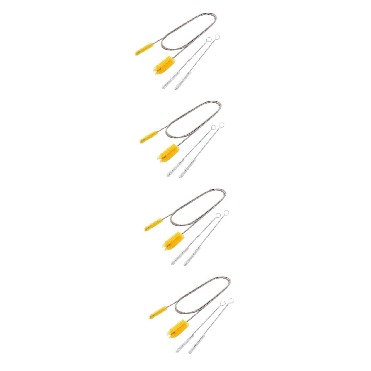 Healvian 4sätze Flexible Rohrreinigungsbürste Set Teiliges Doppelköpfiges Reinigungstool Für Aquarien Und Abflüsse Drehbar Biegsam Und Langlebig