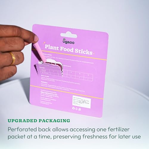 Image of UGAOO Bloom Fertilizer Sticks for Flowering Plants | Slow Release Plant Food | Flower Booster & Blooming Fertilizer | Plant Nutrition for Potted Plants & Home Garden | Pack of 20