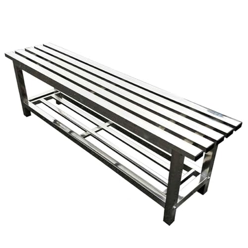 304 Edelstahl-Bank für den Außenbereich, mit Stauraum, robuste Garten-Sitzgelegenheit für 2–3 Personen, 500 kg Kapazität, ideal für Fitnessstudio, Terrasse und gewerbliche Nutzung (99 cm) 304 Edelstahl-Bank für den Außenbereich, mit Stauraum, robuste Garten-Sitzgelegenheit für 2–3 Personen, 500 kg Kapazität, ideal für Fitnessstudio, Terrasse und gewerbliche Nutzung (99 cm)