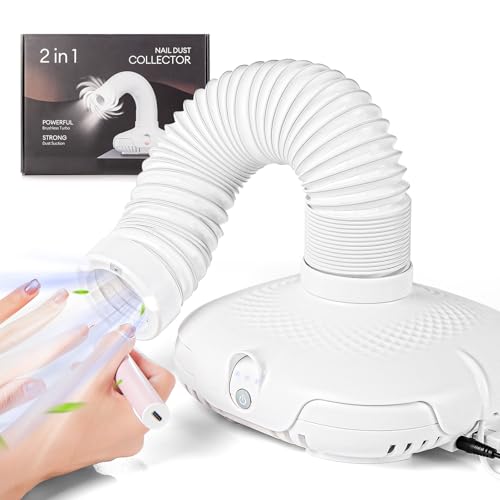 130 W avec ventilateur d'aspiration puissant pour manucure (upgraded)