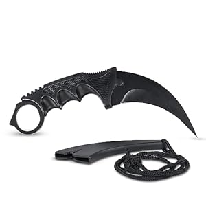 KOSxBO Karambit Trainingsmesser Black Devil Edition 19cm