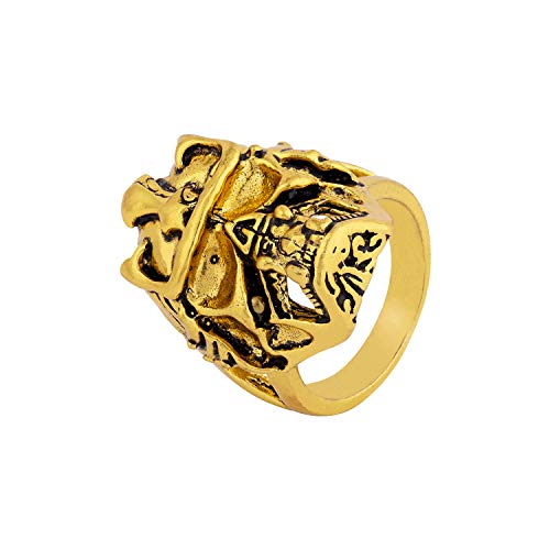 DARE Devil Collection Ring for Men (Golden) (8907617944050)