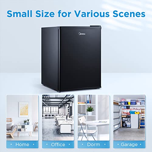 Midea WHS-87LB1 Refrigerator, 2.4 Cubic Feet thumb #2