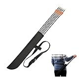 Merleu Hard Case Hip Quiver with Adjustable Belt,Wear-Resistant Arrow Quiver for Compound Bow,Quiver Arrow Holder for Archery, Hunting Lightweight Archery Quiver