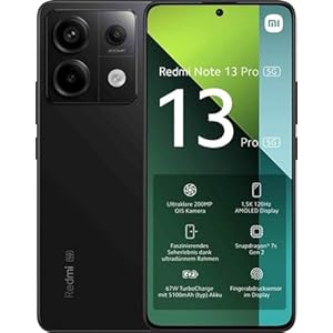 Xiaomi REDMI Note 13 Pro 5G Midnight Black, Ecran 6.67 »