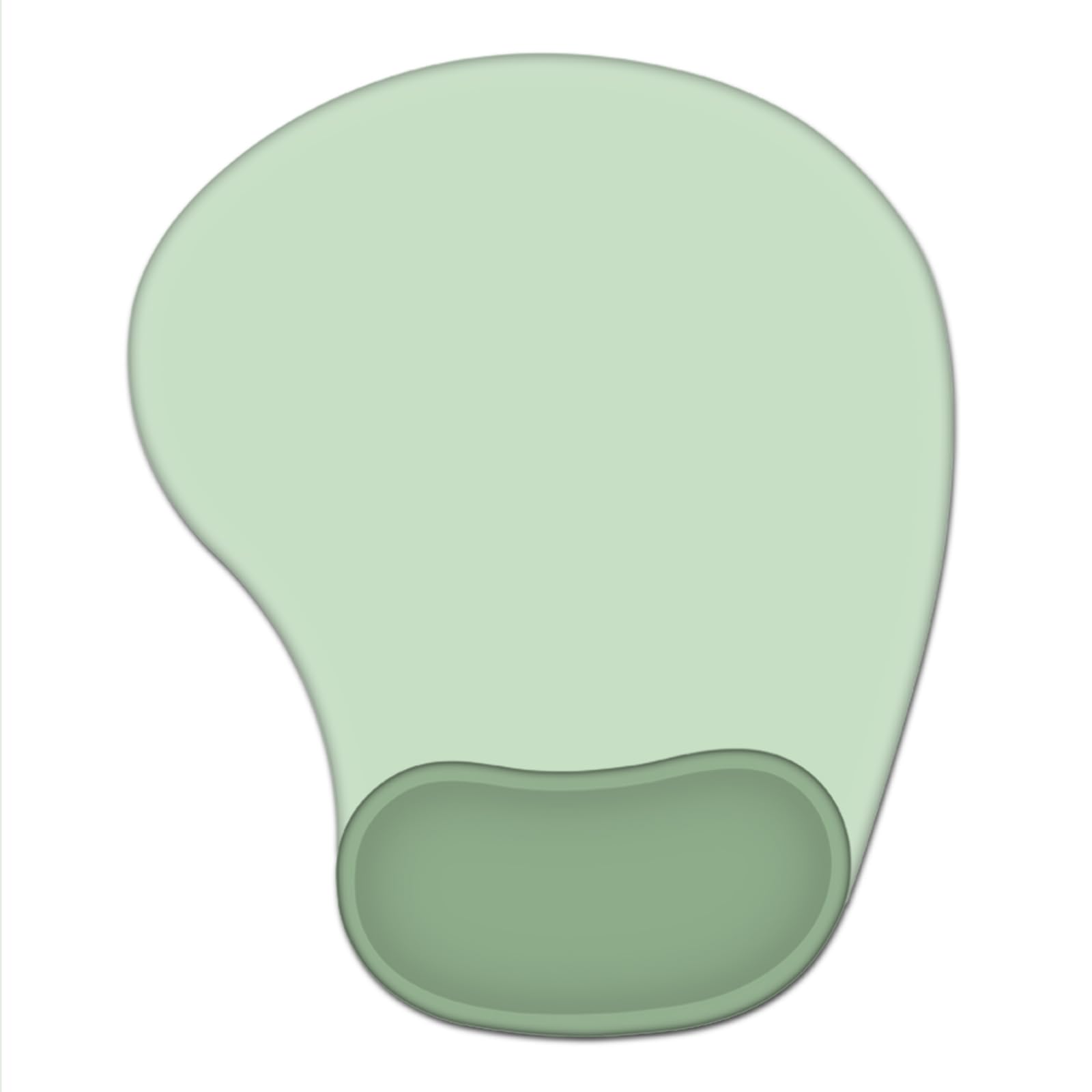 AOKSUNOVA Alfombrilla de ratón ergonómica con reposamuñecas de Gel, Almohadilla de ratón con cojín de Gel, Verde Salvia