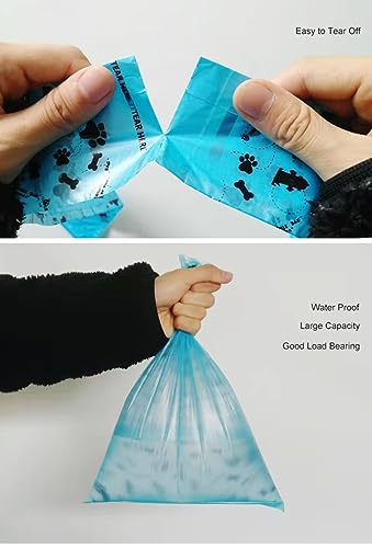 Image of Non-Scented Biodegradable Doggie Poop Bags - 4 Roll Pack - Multicolored, 72 Bags
