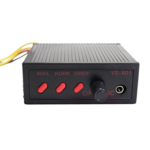 YHAAVALE 50W Car Police Siren Speaker,3 Tone Sound,DV12V,Volume Adjustment,Car Horn Vehicle Horn With Mic Loudspeaker Emergency Electronic PA System
