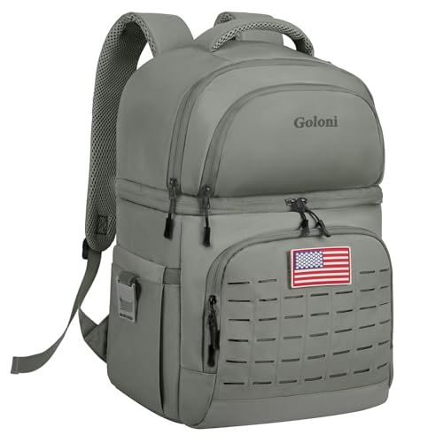 Cooler Backpack, Waterproof Insulated Backpack Cooler for Men Women Lunch, Camping, Beach, Picnic, Outdoor Olive