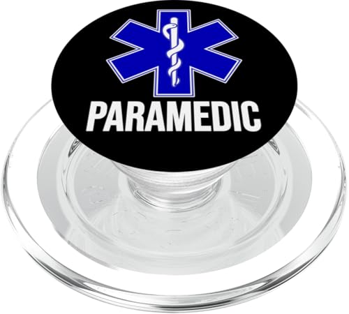 Camiseta uniforme de estrella de la vida EMT EMS AMBULANCE PopSockets PopGrip para MagSafe