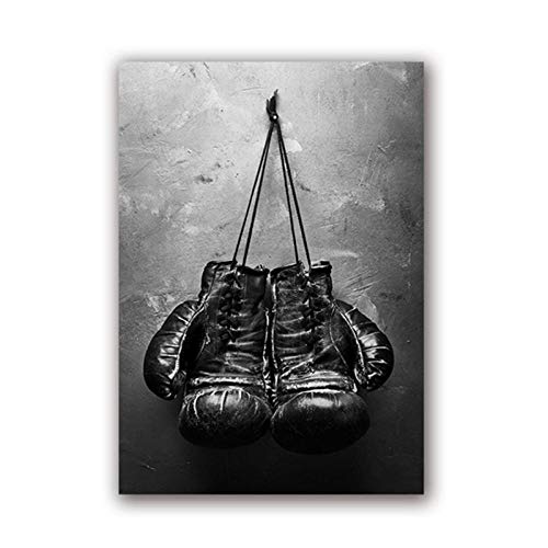 Affiche murale gants de boxe vintage pour habiller un mur vide