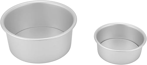 Miniatura 7 de Juego de moldes redondos para pasteles de 4, 6 y 8 pulgadas, con parte inferior extraíble, capa de aleación de aluminio, herramienta para hornear,