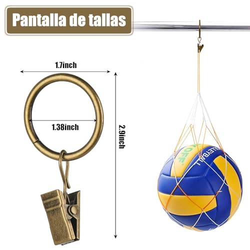 La mejor comparación de Anillos sujeta cortinas con diseño moderno Top diez. 2 Imagen adicional