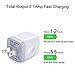 USB Wall Charger Adapter, FiveBox 5Pack 2.1Amp Fast Dual Port Wall USB Plug Charging Block Charger Brick Cube Box for iPhone 16e 16 Pro Max 15 14 13 12 11 Xs XR X 8 7, Samsung, Android