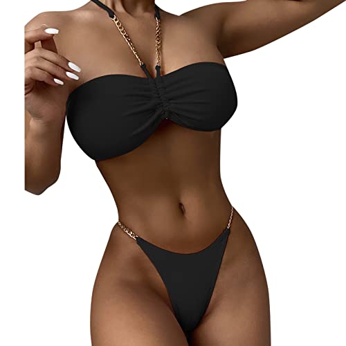 Maillot de bain bikini imprimé avec jupe longue pour sublimer vos formes