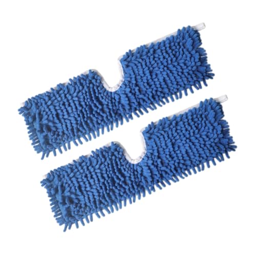 ELAYARD 2 piezas Recambios para Mopa Chenilla Paños Fregona Reutilizables Secos y Húmedos Accesorios Limpieza sin Pelusa para Azulejos y Laminados Cabezales Lavables y Duraderos
