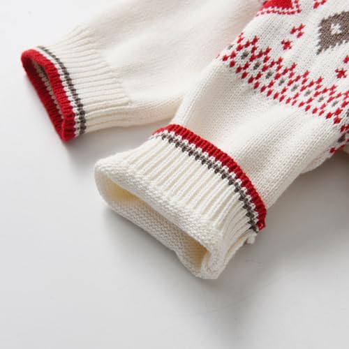 Image of Toddler Kids Boys Sweater set 2 Piece Outfit Christmas Knit Pullover Tops Sweatshirt and Sweatpants