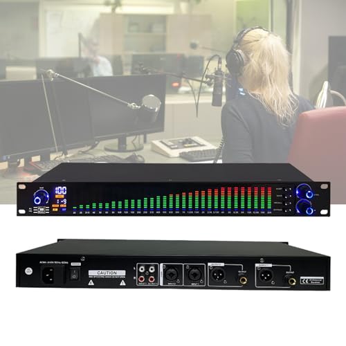 Ecualizador Gráfico Estéreo de 31 Bandas con Reducción de Ruido y Pantalla Espectral para Sistemas de Audio Profesional Industrial, KTV y Escenario (Modelo: EQ-777S) miniatura 1