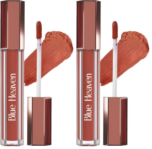 Image of Blue Heaven Roseate Lip Cream| Light Weight Mousse Texture | Hydrating & Plumping Liquid Lipstick for women | Enriched with Peptides, Hyaluronic Acid & Cocoa Butter | Infinite Brown | 3.5ml