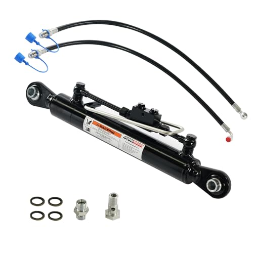 Kingway Hydraulic Top Link Cat. 1-1 with Locking Block Min. 20 7/8 Max. 31 7/8 with 2 x Hoses Stroke. 11 - 7800 lbs Push Force 5000 lbs Pull Force Dual Check Valves