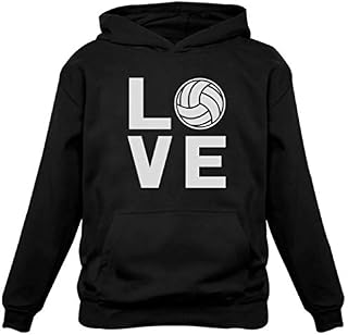 Love Volleyball for Volleyball Fans Women Hoodie Large Black