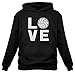 TeeStars Love Volleyball - Perfect Gift For Volleyball Fans Women Hoodie Medium Black