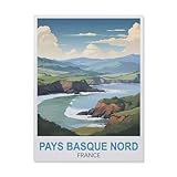 tableaux basques 2.La toile de nos kits complets de peinture au diamant Drill 5D est composée d'un imprimé hautement clarifié avec des motifs haute résolution, imperméable, respectueux de l'environnement, froissé et résistant à la déchirure, difficile à plier. Ne se décolore jamais et résiste.