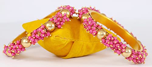 Image of NMII Metal and Zircon Studded Kadaa set for Women /Girls