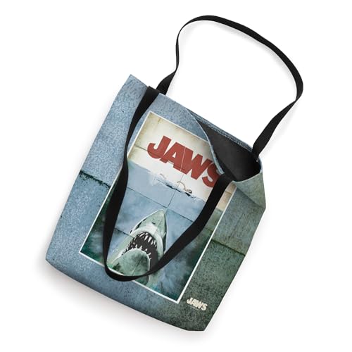 Bolsa Tote de estilo vintage con póster del 50o aniversario de Jaws miniatura 2