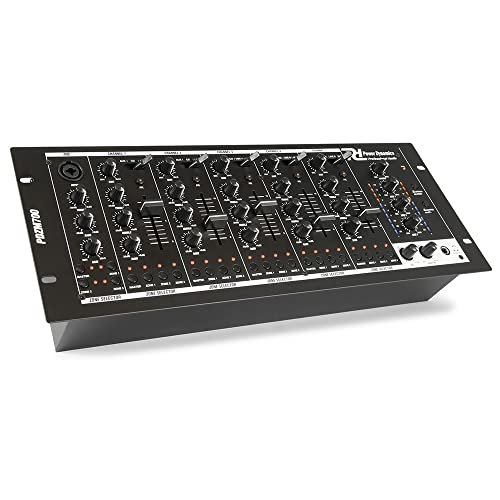 Power Dynamics PDZM700 Multi-Zone Mixer - 6 Channels, 4 Audio Zones, USB Interface, 19-Inch DJ Installation Mixer for Bars, Clubs, Events & Venues