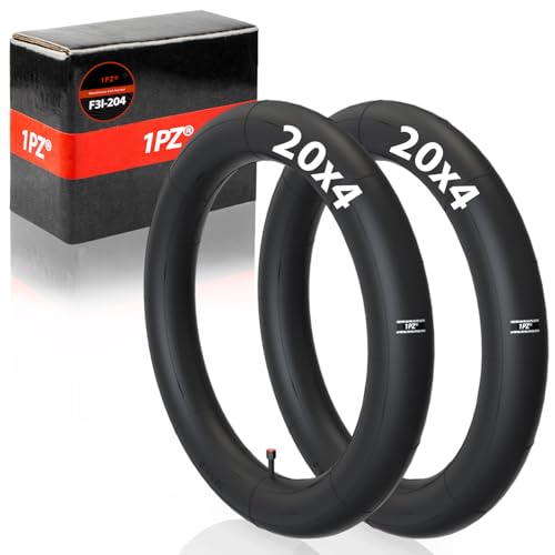 2 Chambres à air 20x4 pouces pour vélo électrique et VTT pliable avec valve Schrader sv32mm