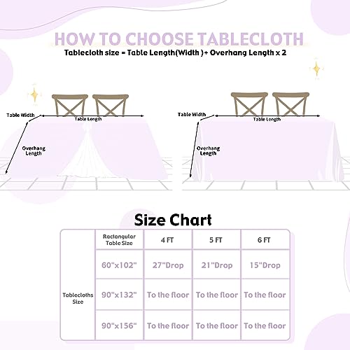 SoarDream Sequin Tablecloth 90x156 Inch White Iridescent Sparkle Rectangle Table Cloth for Wedding Birthday Party Sequin Overlay Table Decoration by SoarDream - Image 6