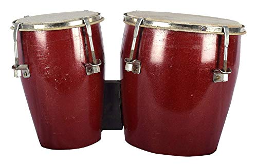 SAI Musical Instruments 1 Piece Bongos, Red