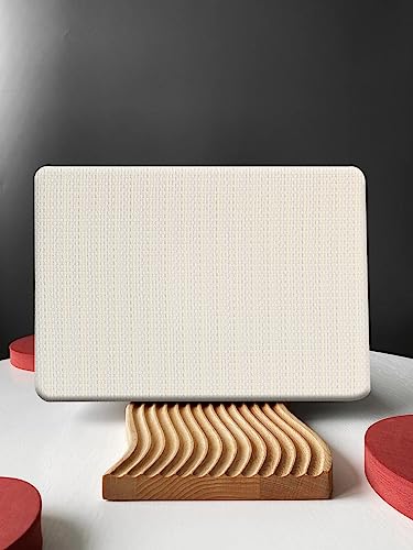 KEROM Compatible with MacBook Pro 15 inch Case 2019 2018 2017 2016 Release A1990 A1707 with Touch Bar, Textured Woven Leather Hard Shell Case and Keyboard Cover, Has Logo Cutout, Beige