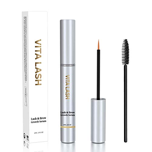 VitaLash Natural Eyelash & Brow Organic Growth Serum Enhancer 100% Vegan Advanced Lash