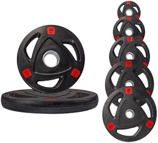 Strongway® Olympic Weight Plates (5LB 10LB 25LB 35LB 45LB ) Discs for Barbell Bar - 2 Inch (2