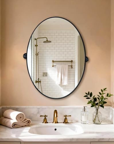Miroir inclinable ovale pour ajuster le reflet à votre taille - 2